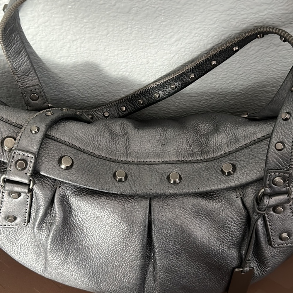 Botkier 'Sophia' Large Silver Satchel Handbag - Picture 6 of 9